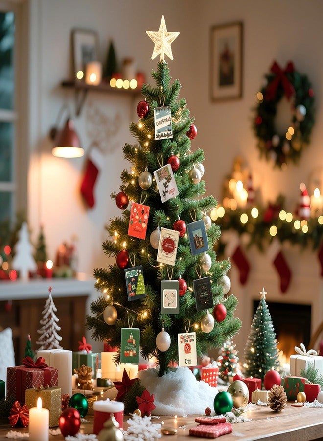JULEASEL Christmas Mini Books, 24pcs 1:12 Miniature Books, Tiny Books for Dollhouse Accessories, Xmas Mini Stuff for Miniature Lovers (Christmas) - Image 5